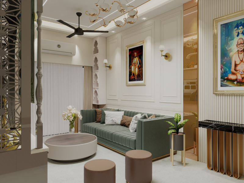 Modern Classic Luxe Living Room